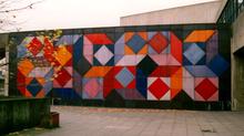 Viktor Vasarely: Keramikwand (1971). Foto: Stadt Bochum 1990